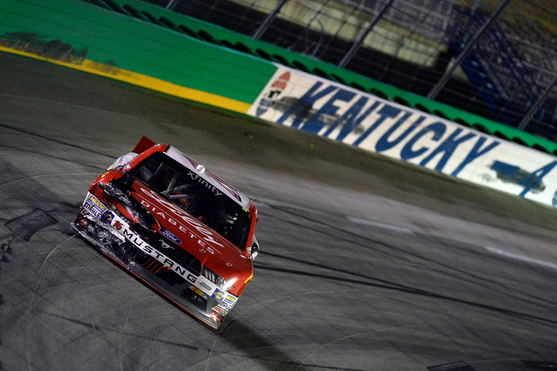 Reed Finishes 25th at Kentucky after Early Crash