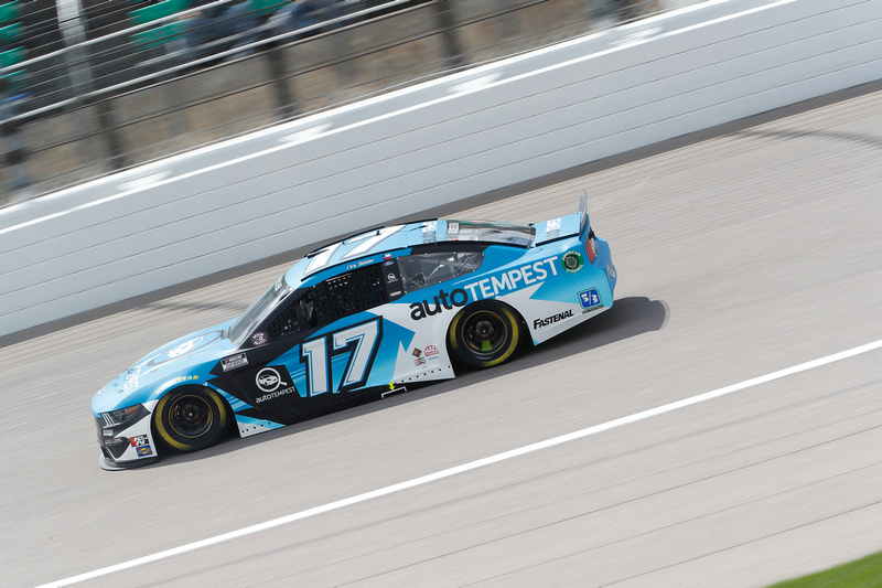 Buescher Leads 13 Laps, Finishes Eighth at Kansas